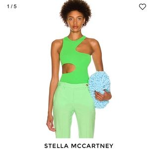 NWT Stella McCartney Cut-out Compact-Knit Tank Top